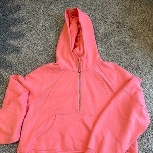Lululemon Raspberry Cream Scuba Half-Zip